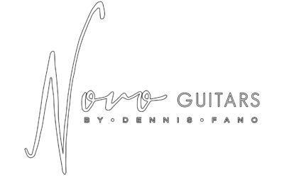 Display novoguitars logo white border