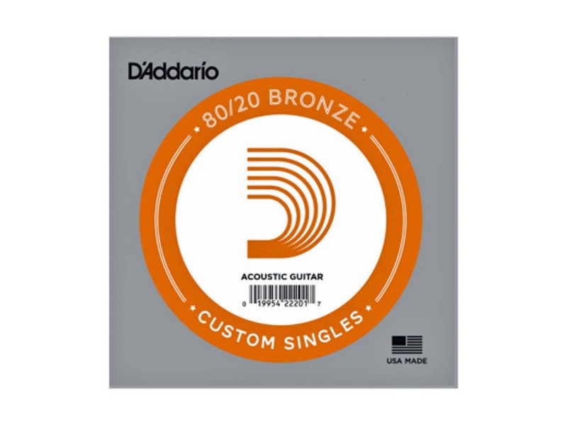 D'Addario BW036 Bronze Wound Acoustic Guitar Single String, .036