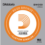 D'Addario BW059 80/20 Bronze Wound .059 in (1.50 mm), Single String