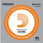 D'Addario BW023 80/20 Bronze Wound .023 inches (.58 mm), Single String