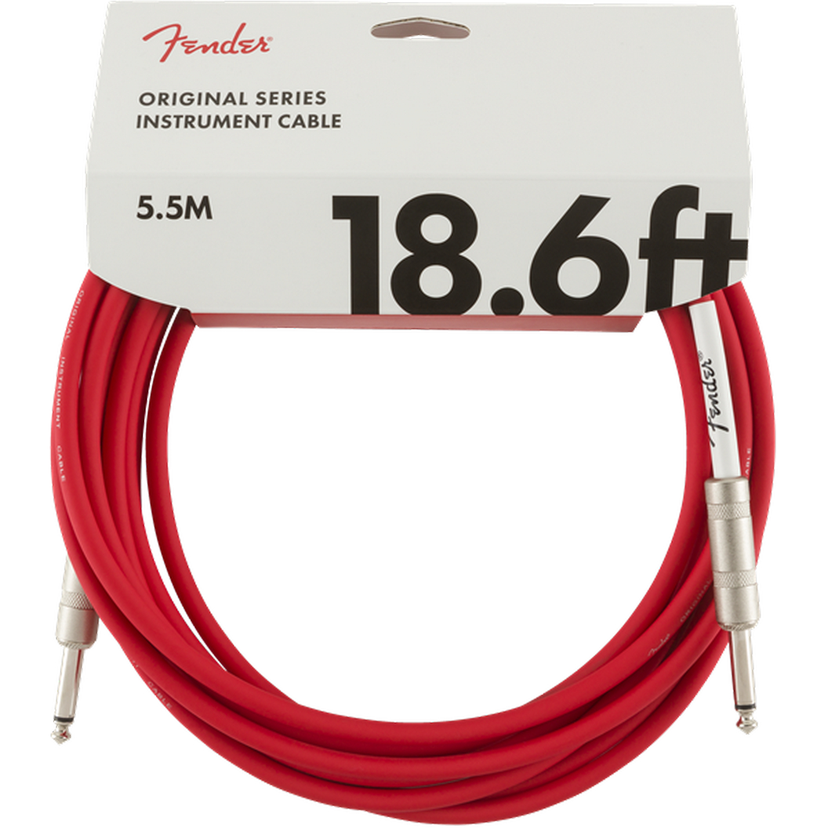Fender Original Series Instrument Cable 18.6ft Fiesta Red Cookes