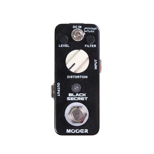 Square mooer audio black secret distortion pedal