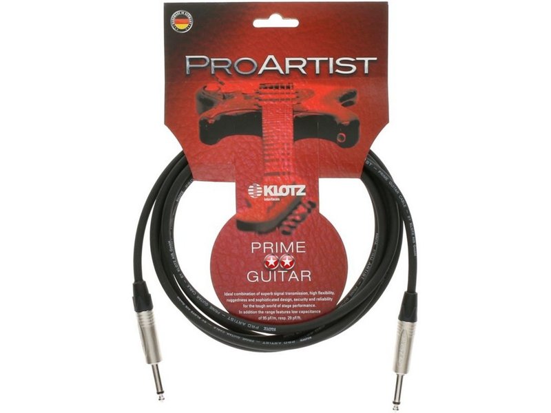 Klotz Pro Artist Prime Guitar Cable - 9 Metre