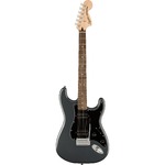 Squier Affinity Stratocaster HH Electric Guitar in Charcoal Frost Metallic