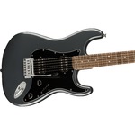 Squier Affinity Stratocaster HH Electric Guitar in Charcoal Frost Metallic