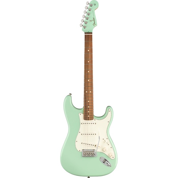 Square 458236 fender limited edition player stratocaster surf green matching headstock