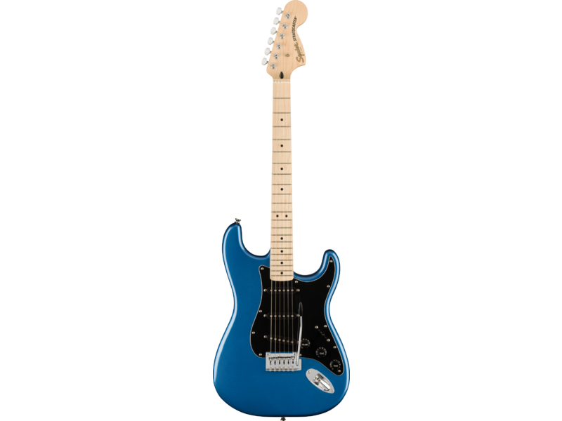 Squier Affinity Stratocaster, Maple Neck, Black Pickguard, Lake Placid Blue