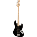 Squier Affinity Series Jazz Bass®, Maple Fingerboard, Black Pickguard, Black