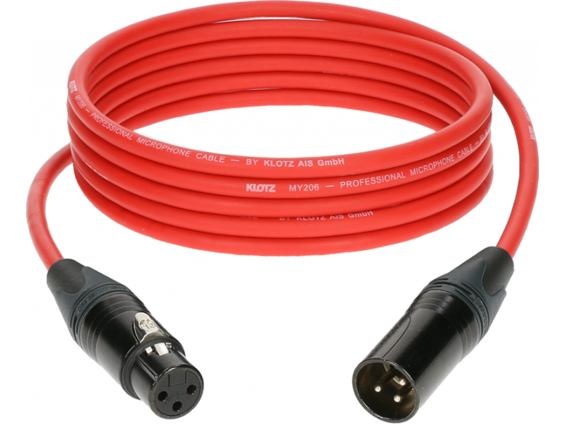 Klotz M1FM Professional XLR Mic Cable 10m Red