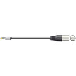 Chord Audio Lead 3.5mm Stereo Jack Plug - XLR Male 1.5m (wired Mono)