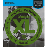 D'Addario EXL117 Nickel Wound Electric Guitar Strings Medium Top/Extra-Heavy Bottom 11-56