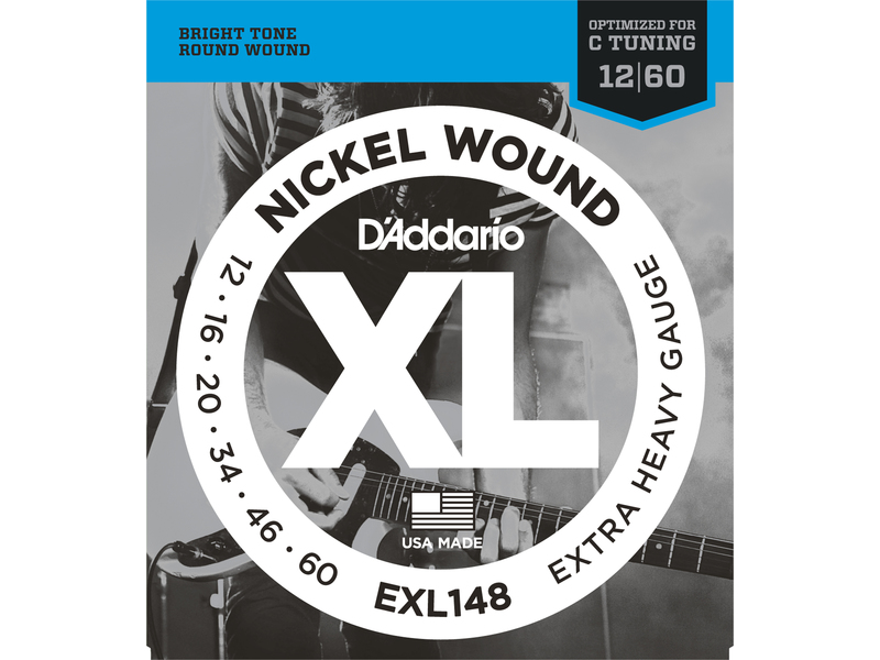 D'Addario EXL148 Nickel Wound Electric Guitar Strings Extra-Heavy 12-60