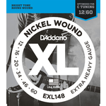 D'Addario EXL148 Nickel Wound Electric Guitar Strings Extra-Heavy 12-60
