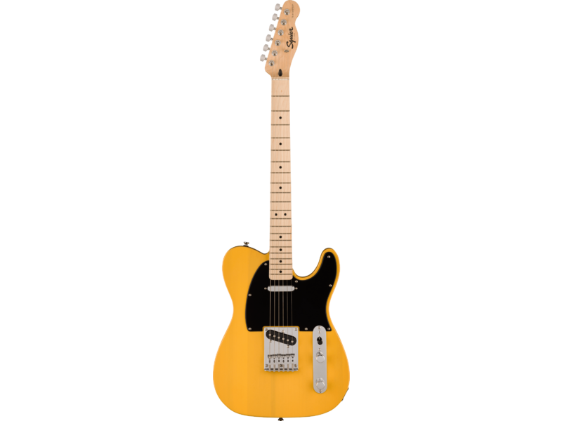 Squier Sonic Telecaster, Maple Fingerboard, Black Pickguard, Butterscotch Blonde	