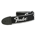 Running Logo Strap, Black/White Logo, 2"