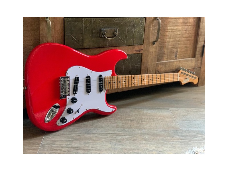 Jet Guitars JS300-RDH Limited Edition Hot Rails Hot Red