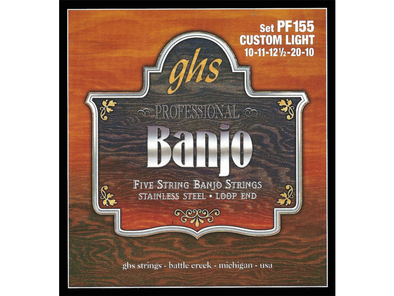 GHS 5-STRING Banjo String Set Custom Light 10	