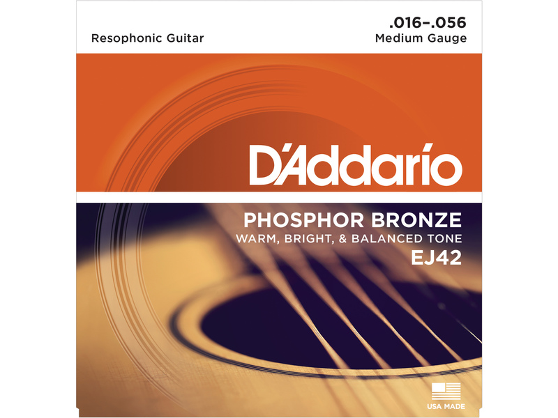 D'Addario EJ42 Resophonic Guitar Strings 16-56