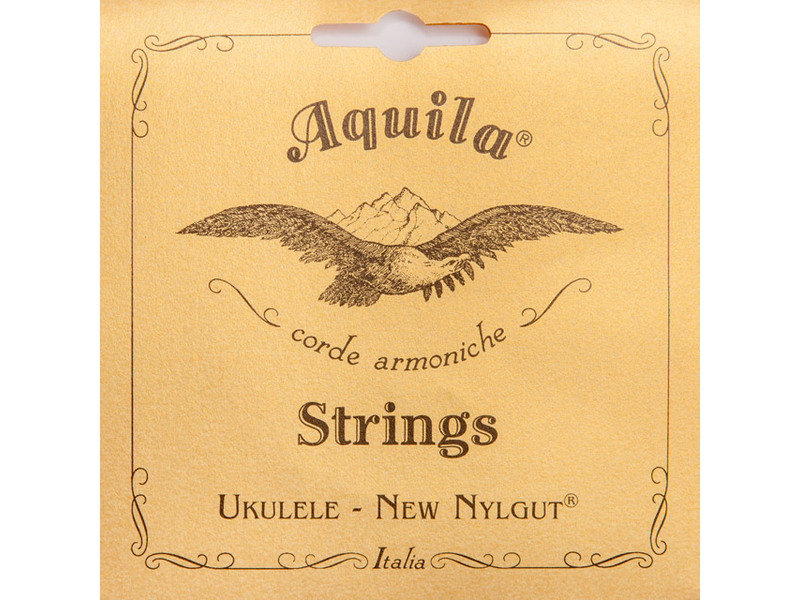 Aquila New Nylgut Tenor Ukulele Set, GCEA, Low G, Wound, 15U, AQ-TLG