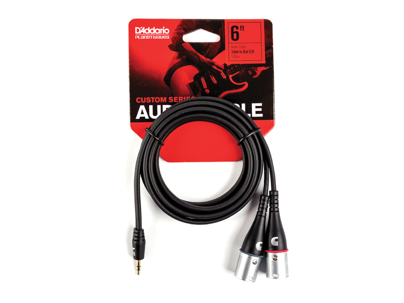 DAddario Custom Series 1/8” to Dual XLR Audio Cable