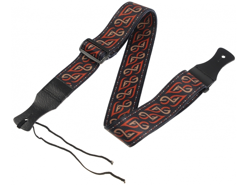 LAG Guitar Strap - Red Nylon 50mm