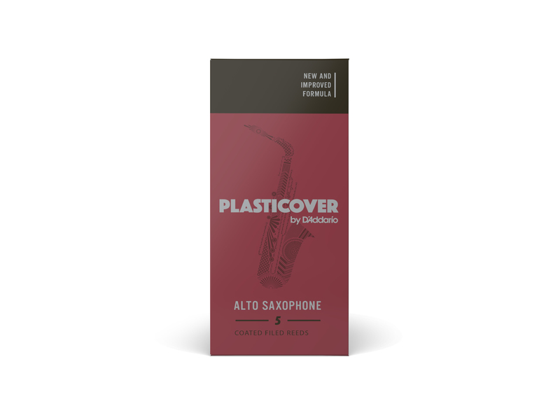 DAddario Plasticover Alto Sax Reeds, Strength 2, 5-pack