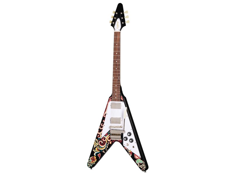 Epiphone Signature Jimi Hendrix "Love Drops" Flying V Ebony
