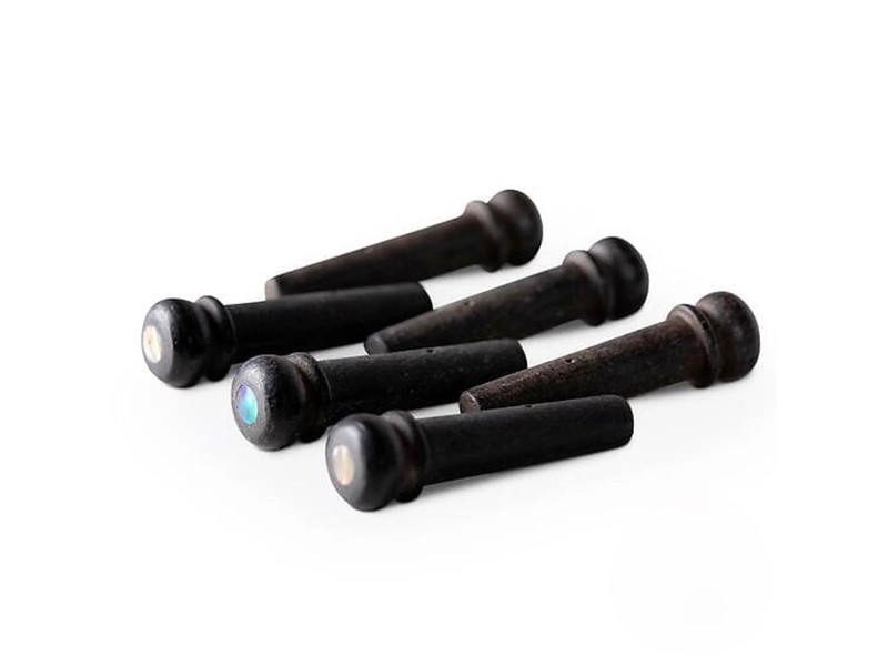 Taylor Bridge Pins Crelicam Ebony & Abalone x6