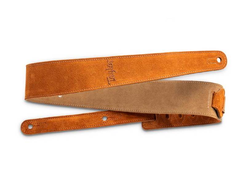 Taylor Strap Embroidered Suede Honey 2.5"
