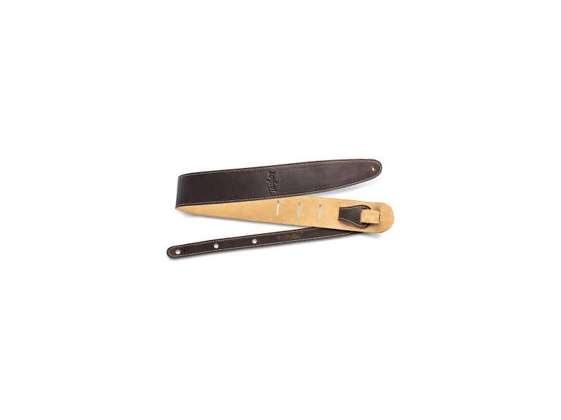 Taylor Strap Chocolate Brown Leather/Suede Back 2.5"