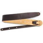 Taylor Strap Chocolate Brown Leather/Suede Back 2.5"
