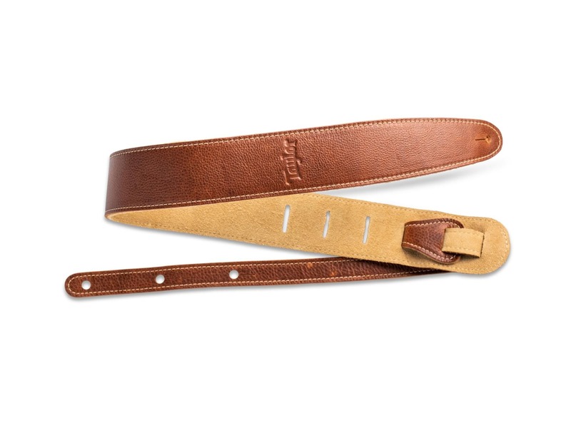 Taylor Strap Medium Brown Leather/Suede Back 2.5"