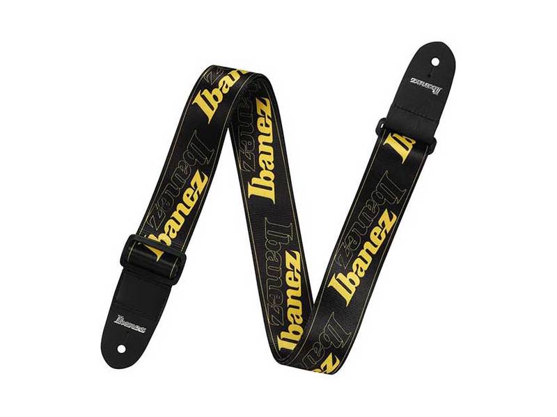 Ibanez GSD50-RD Design Strap Yellow Logo	