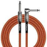Kirlin Fabric 10ft Cable Straight To Angle Orange	
