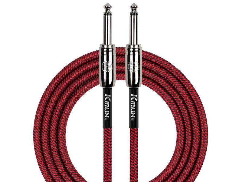Kirlin Fabric Cable 20ft Straight Red	
