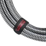 Kirlin Fabric Cable Straight/Straight 20ft Black