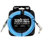 Ernie Ball Flex Cable Straight/Angle 10ft /3m- Blue