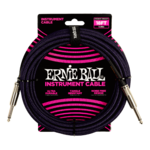Ernie Ball 18ft (5.49M) Braided Straight Purple/Black