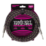 Ernie Ball 18ft (5.49M) Braided Straight Cable Purple Python