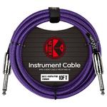 Kirlin Fabric 10ft Straight Cable Purple