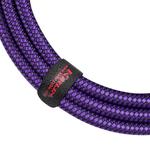 Kirlin Fabric 10ft Straight Cable Purple