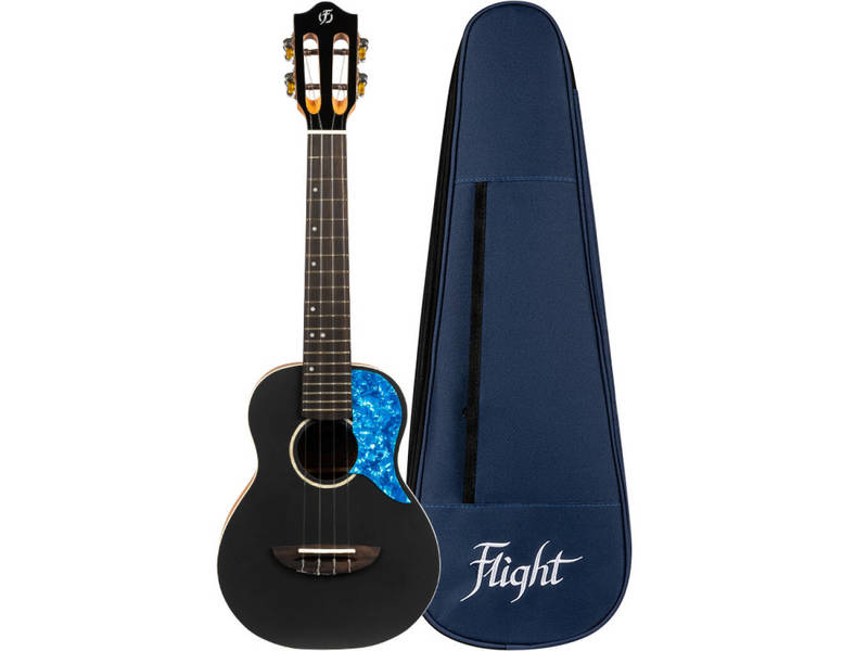 Flight Iris Concert Ukulele - Black