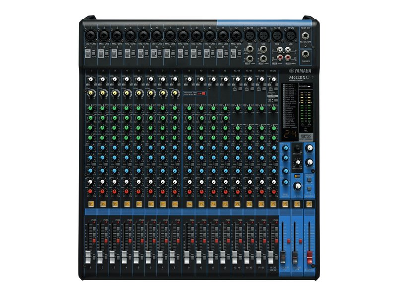Yamaha MG20XU 20 Channel Mixing Desk With Digital Effects