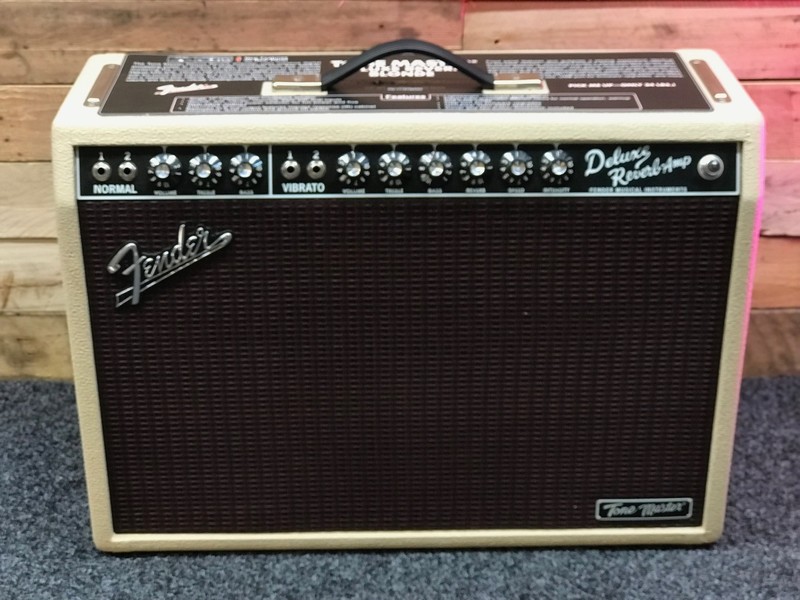 Pre Loved Fender Tone Master Deluxe Reverb Blonde Inc Footswitch & Cover