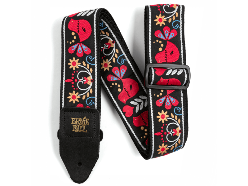 Ernie Ball Jacquard Strap Red Bird rising