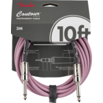 Fender Contour Instrument Cable, Burgundy Mist, 10ft 3M Pink