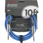 Fender Contour Instrument Cable, Lake Placid Blue, 10ft 3M