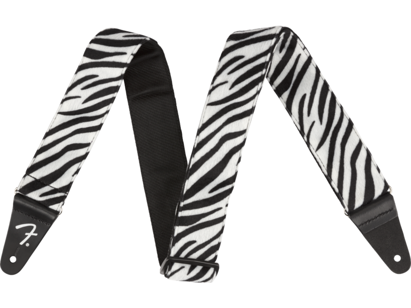Fender Wild Zebra Print Strap, 2"