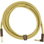 Fender Deluxe 10ft 3M Angled Instrument Cable Tweed