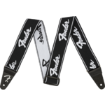 Fender WeighLess 2" Strap Black/White